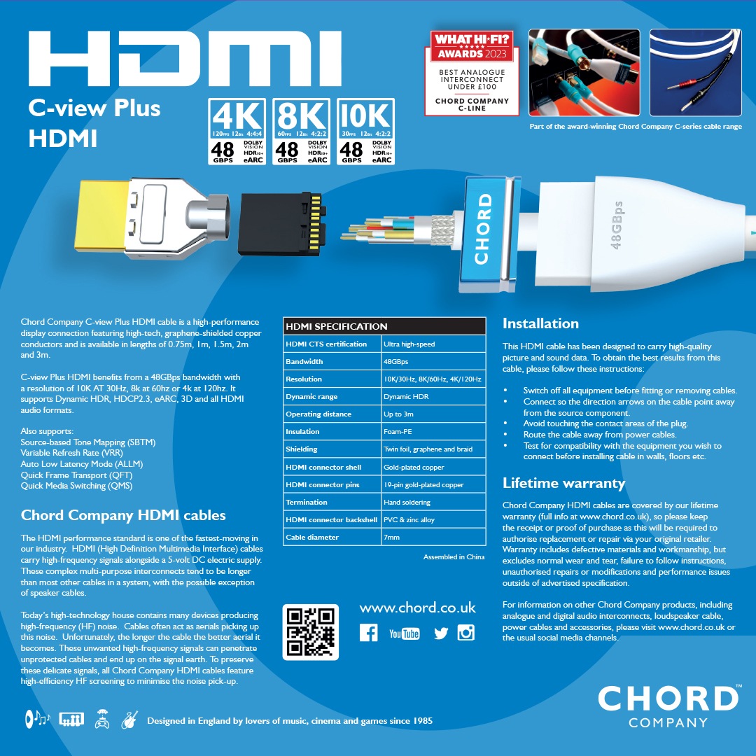 chord-company-c-view-plus-hdmi-kabel-8k-48gbps image 4